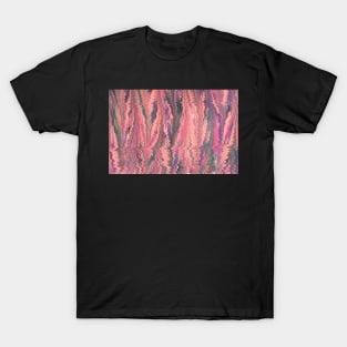 Pink Ripple Pattern T-Shirt